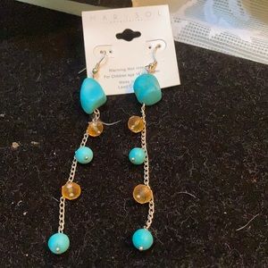 Beautiful turquoise Earrings for pierced ears